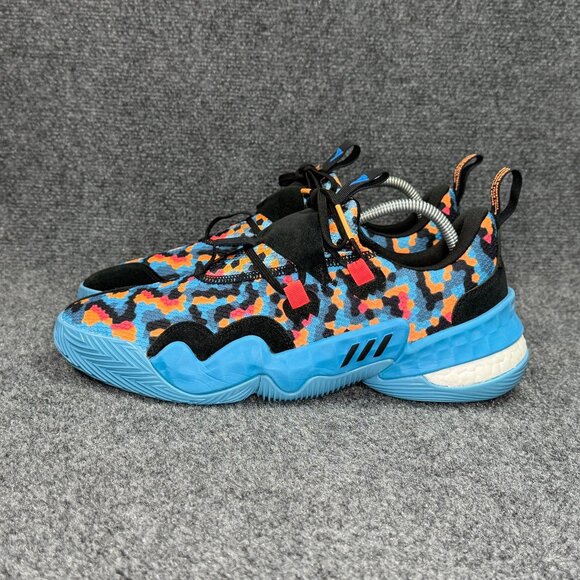 Adidas Trae Young 1 Basketball Shoes Men\'s‎ Size 12.5 Pixel Blue Orange Athletic main image 11